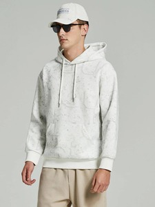 Sweat-shirt à capuche thermique surdimensionné avec fermeture éclair pour hommes marque de distributeur et logo personnalisé Sweats à capuche pour hommes - Product Image 3