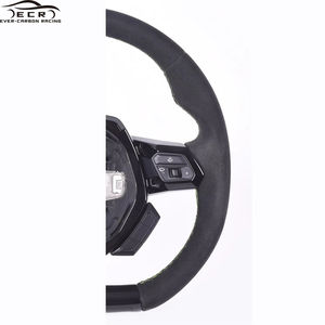 Ever-Carbon Racing ECR nouveau Design volant en cuir suédé pour <span class=keywords><strong>Lamborghini</strong></span> Huracan volant en Fiber de carbone - Product Image 3