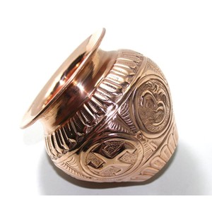 Phong cách cổ tay nổi đồng lota kalash nồi với Om swastik thiết kế poojan mục đích drinkware cho Ayurveda chữa bệnh - Product Image 2