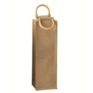 2025 High Selling <b>100</b>% Biodegradable <b>Jute</b> Bottle Bag Portable with Custom Logo Wine-Manufacturer Wholesale Cheap Price - Product Image 5