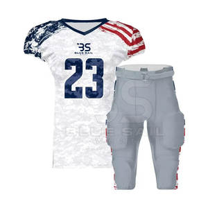 ชุดเสื้อฟุตบอลอเมริกันไซส์พิเศษเสื้อเจอร์ซีย์ระบายอากาศได้ดีมาใหม่2025ออกแบบชื่อและหมายเลขได้ตามต้องการ - Product Image 1