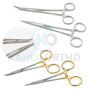 Kahlu คีมหนีบล็อคกระดูกและข้อแบบ5.5ตรงโค้งสำหรับจับยุงที่จับสแตนเลสแบบแมนนวล - Product Image 1