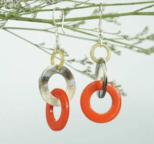 Pendientes de cuerno con aspecto elegante, pendientes de moda, precio barato, regalo especial, venta al por mayor a granel de la India - Product Image 6