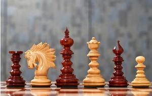 Piezas de Ajedrez Artesanales de Primera Calidad Estilo San Petersburgo, Madera de Palisandro y Boj, Rey de 4.3 cm con Caja de Almacenamiento de Madera a Precio Económico - Product Image 3