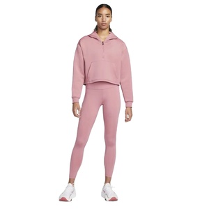 Fashion Quarter <b>zipper</b> Crop <b>Top</b> Hoodies For Modern Wardrobe With Rib Knit Finish And Adjustable Zip For Comfy Fit Crop Hoodie - Product Image 2