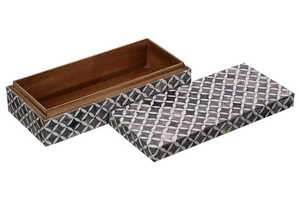 Bone in lay <b>gift</b> <b>box</b> decorative ethnic vintage look <b>round</b> shape premium finished - Product Image 3