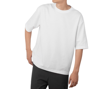 2023 camiseta personalizada de alta calidad 100% poliéster algodón 305G 100% de secado rápido de gran tamaño con cuello redondo y escote redondo - Product Image 5