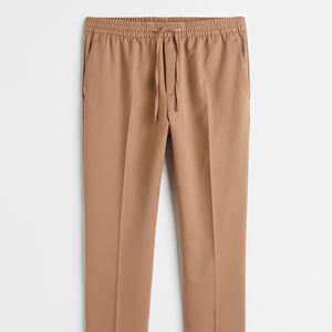 กางเกงวอร์มลำลองสำหรับผู้ชายกางเกงออกกำลังกายผ้าฝ้ายยืดสีดำสำหรับใส่ไปยิมฟิตเนสในยิมผ้าแคนวาสสไตล์ที่แตกต่างกัน - Product Image 5