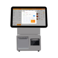 Système de point de vente tout-en-un Android avec double écran tactile 15,6 pouces - Caisse enregistreuse intelligente