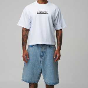 เสื้อยืดคอกลมผ้าฝ้าย300แกรมสำหรับผู้ชายโอเวอร์ไซส์ออกแบบได้ตามต้องการ - Product Image 3