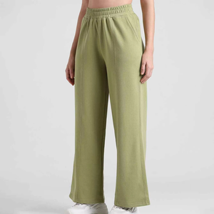 Pantalones Deportivos de Pierna Ancha para Mujer, Cintura Alta, Corte Holgado, Pantalones de Salón, Tela Suave y Cómoda, Ropa Casual, Ropa Deportiva - Product Image 5