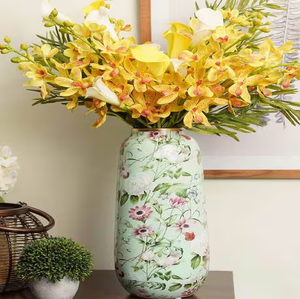 Jarrón de cerámica pintado a mano 'The Hut Long-Neck', decoración del hogar, oficina y Hotel, diseño moderno, cerámica elegante al por mayor - Product Image 3