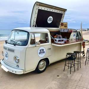 Vente flash Remise à neuf Copie sur mesure Classique Moderne Vintage Remorque alimentaire mobile en aluminium avec application de confiserie - Product Image 3