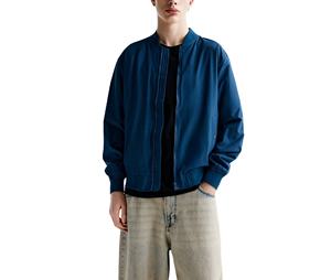 Blouson aviateur personnalisé avec logo, vêtements d'hiver en nylon pour hommes, vêtements d'extérieur, taille plus, blouson aviateur pour hommes en gros, teinture unie - Product Image 4