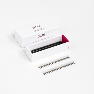 Ultra-Speed Promade Volume Lashes Fans Symétrique Mixte Longueur Plateau Léger Étroit Lash Fans Pleine Bande Cils En Gros - Product Image 1