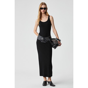 ETHIQUET SOFUTEY Robe slim sans manches à col rond et jambes larges pour femme - Product Image 5