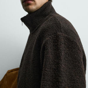 Servicio de Diseño de Logotipo Personalizado OEM, Sudadera de Algodón y Poliéster para Hombre al por Mayor, con Mangas Completas, Cuello Alto y Material Transpirable - Product Image 4