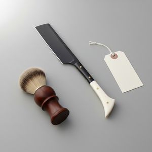 Navaja de Afeitar Recta de Acero Inoxidable de Grado Industrial, Negra, con Mango de Madera, Hoja de Punta de Clip, Soporte ODM OEM - Product Image 4