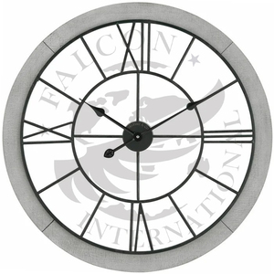 Fabricant en gros rétro nordique décoratif fer Art horloge murale transfrontalière maison salon Quartz horloge silencieuse visage unique - Product Image 2