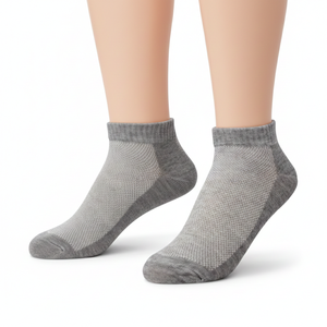 Chaussettes taille unique personnalisées pour hommes Chaussettes d'été antibactériennes et confortables pour l'étirement de la cheville Chaussettes habillées de couleur personnalisée - Product Image 1