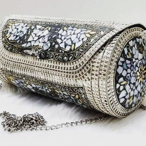 Latest Bohemian Design Handcraft Resin <b>Women</b>/Girl Mosaic Clutch <b>Wallet</b> Vintage Ethnic Metal <b>Purse</b> by RF Crafts - Product Image 6