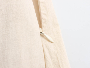 <span class=keywords><strong>2025</strong></span> Mới Mùa Hè màu rắn đàn hồi eo nhăn váy cho phụ nữ bán buôn - Product Image 4