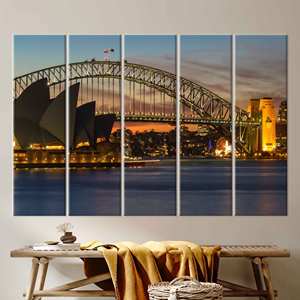 ผ้าใบพิมพ์ลายวิวซิดนีย์: ของขวัญงานศิลปะจากสวนพฤกษศาสตร์รอยัล,5P: ห่อหุ้มอย่างดี - Product Image 1