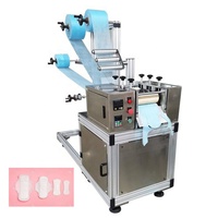 Bon prix, afrique, asie, ajout manuel de colle, fonctionnement facile, machine de fabrication de serviettes hygiéniques semi-automatiques