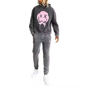 Survêtements personnalisés pour hommes les plus vendus survêtements de lavage à l'acide pullover fabriqués au Pakistan survêtements de lavage à l'acide - Product Image 1