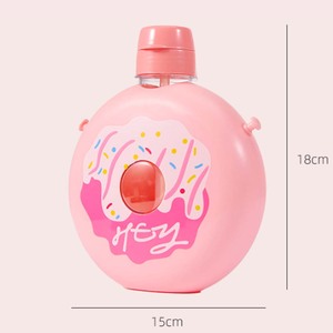 Borraccia in plastica per bambini 600ml con cannuccia a scomparsa, anti-perdita, con tracolla, design cartone animato per il ritorno a scuola - Product Image 3