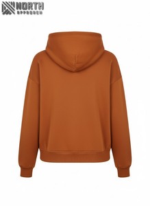 Venta al por mayor Crop Top 400 Gsm mujeres sudaderas con capucha logotipo personalizado mujeres sudaderas con capucha de manga larga 100% algodón 450 GSM Sudadera con capucha - Product Image 2