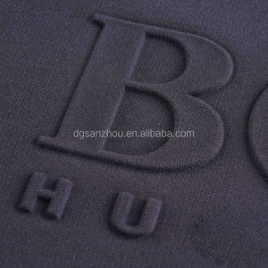 Fabrication de vêtements sur mesure, sweat à capuche imprimé en relief 3d, sweatshirts à capuche et sweatshirts unisexes en coton épais et vierge Boxy - Product Image 5