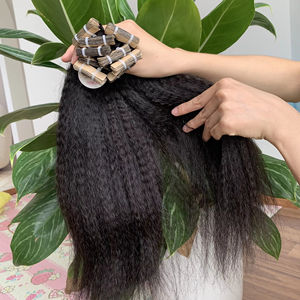 Extensions capillaires cambodgiennes invisibles en gros, 100g, ondulations naturelles lâches, ondulations profondes, cheveux Remy de qualité, brins humains bruts non traités, épais - Product Image 1