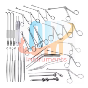 Juego de Instrumentos Fess para Cirugía Endoscópica de Senos Paranasales, Instrumentos Quirúrgicos ORL para Oídos, Nariz y Garganta, Acero Inoxidable Alemán de Primera Calidad |   OMI - Product Image 2