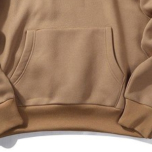 Sudadera con capucha de color marrón transpirable, forro polar de algodón con colores personalizados y bordado al mejor precio, Sudadera con capucha de gran oferta para unisex - Product Image 5