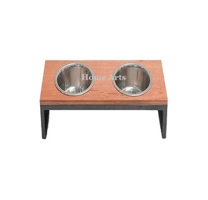 Stainless Steel <b>Dog</b> <b>Bowls</b> With Wooden <b>Stand</b> Customized Size <b>Dog</b> <b>Bowl</b> For Indoor And Outdoor Use <b>Dog</b> <b>Bowl</b> - Product Image 3