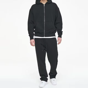 ชุดวอร์มผ้าฝ้ายหนาใส่ได้ทั้งชายและหญิงชุดเสื้อฮู้ดกันหนาวมีฮู้ดระบายอากาศแบบลำลองสำหรับเสื้อผ้าแนวสตรีทสวมใส่ในยิมฤดูหนาวดีไซน์600GSM - Product Image 4