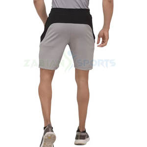 Men's Casual Gym Fitness Workout Canvas Custom Compression Double <b>Layer</b> Polyester Quick-Drying Cotton Running Shorts - Product Image 4