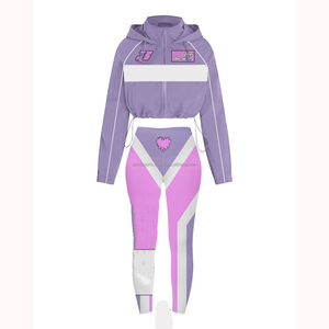 Conjunto de chándal de talla grande, novedad, cortavientos para mujer, ropa cómoda de Pakistán para mujer, embalaje personalizado de 2 piezas para adultos - Product Image 2