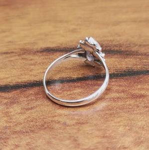 Anillo de Plata de Ley 925 con Amatista Pera Hecha a Mano, Rodio, Estilo Vintage, Piedra de Nacimiento de Febrero, Joyería de Lujo, Regalo para Mujer - Product Image 6