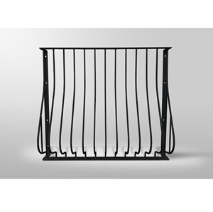 Élégant pare-feu en fil de fer, accessoires de cheminée, finition noire, décoration intérieure, écran de cheminée à 3 panneaux, pare-feu solide - Product Image 6