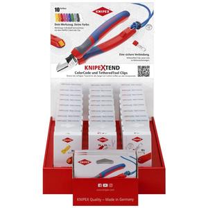 Clips de herramientas con código de color para exhibición en mostrador Knipex KNIPEXTEND 1, para alicates, 24 unidades, accesorio KNIPEXTEND de calidad de interfaz - Product Image 1
