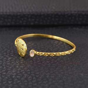 Bridal metal bangle china modern sculpture <b>inspired</b> jewelry for women traditional ethnic handmade <b>bracelet</b> set export bulk - Product Image 4