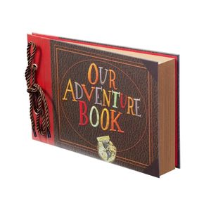 Album photo de scrapbooking d'aventure personnalisable avec couverture en tissu, cadeau de mariage, classeur de rangement - Product Image 1