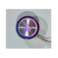 Bouton poussoir d'ascenseur numérique circulaire en acier inoxydable de haute qualité avec affichage lumineux rouge sur fond blanc pour hôtels, appartements et villas