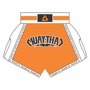 Vente en gros de vêtements de sport confortables Logo personnalisé MMA Kick Boxing Shorts Logo situé à l'avant Caractéristique extensible délavé pour Muay Thai - Product Image 5