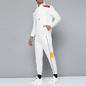 Survêtement de haute qualité pour hommes Logo personnalisé hommes vêtements de sport survêtement ensemble coton/polyester respirant hommes survêtement ensembles - Product Image 2