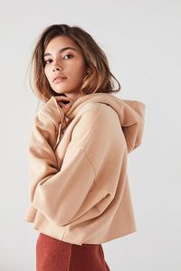 Two Piece Set <b>Zip</b> up Front <b>Pocket</b> Hoodie Contrast Drawstring Sportswear <b>Shorts</b> Set <b>Short</b> Tracksuit For Women OEM - Product Image 3