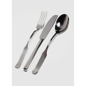 Couverts créatifs réutilisables en acier inoxydable pour banquet de mariage, plaqués or avec Long manche plat de créateur, ensemble de cuillères et fourchettes - Product Image 1