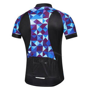 Camiseta de ciclismo personalizada de secado rápido ecológica de alta calidad, transpirable, cómoda, Spandex/poliéster para hombres, venta al por mayor, OEM - Product Image 2